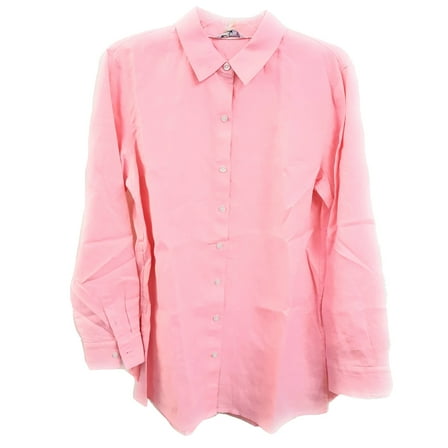 Tommy Bahama Long-Sleeve Coastalina Linen Shirt, Basic Pink, Small
