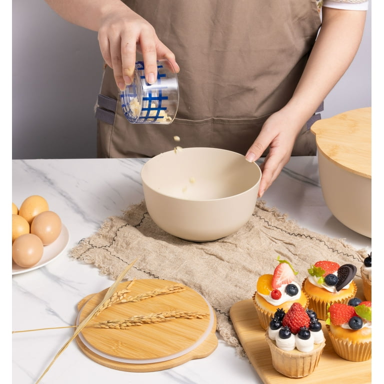 EHOEA2Z Lot De 5 Bols élangeurs Profonds En Acier Inoxydable