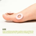 thumbnail image 5 of Bukihome Corn Cushions for Toes and Feet - Callus Cushions to Protect Sore Spots with Foam Padding - Self-Stick Adhesive Pads - Relief Pain, Pressure and Friction from Shoes (Pink, 45 Count), 5 of 7