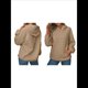 thumbnail image 3 of Sudadera con Capucha para Mujer, Sudadera de Larga, Holgada y con Bolsillos. Caqui M, 3 of 6