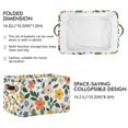 thumbnail image 2 of Yayeee Canvas Storage Basket with Handles for Shelves Fabric Bins Closet Organizer, Retro Colorful Flowers, 2 of 8