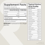 Sports Research® Collagen Peptides for Women & Men Hydrolyzed Type 1 & 3 Collagen Powder Protein (41 Servings)