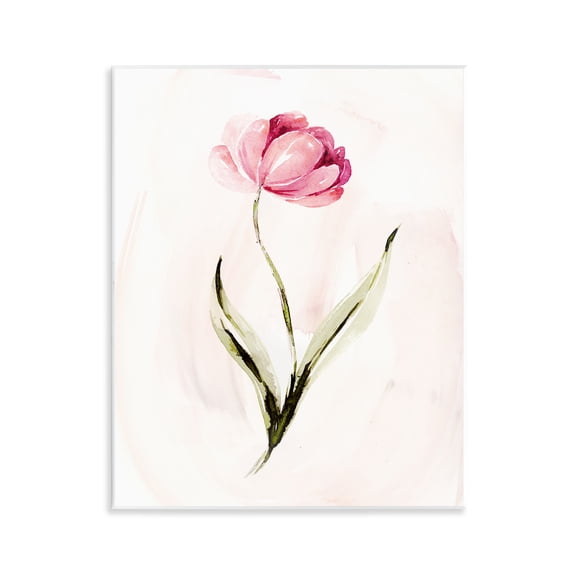 Stupell Industries Modern Pink Blossom Sprig Floral Painting Unframed Art Print Wall Art, 11 x 14