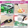 thumbnail image 4 of Kit de soldador Crtsweker 100W con pantalla LED 180-500 °C, 4 of 7