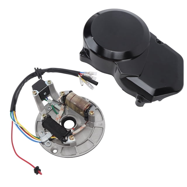 Ouitble Bobina De Encendido del Estator Magnético 2 Bobinas De Encendido Estator Magnético Kit De Cubierta del Estator del Motor Resistente Reemplazo para Lifan 50cc 70cc 110cc 125cc SSR Pit Bike