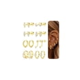 thumbnail image 1 of Aretes Dochais hipoalergénicos chapados en oro 14K para mujer, 1 of 7