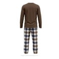 thumbnail image 2 of Pijama George para Caballero Set Playera Manga Larga con Pantalón Café Talla EG 2 Piezas, 2 of 4