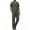 Army Green, variant on Men 2 Piece Linen Outfit Beach Button Down Shirt Casual Loose Pant Sets