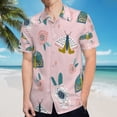 thumbnail image 5 of High Quality Hawaiian Shirts for Men Short Sleeve Aloha Beach Shirt Floral Summer Casual Button Down Shirts Blouses ZHZYVX, 5 of 7