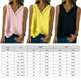 thumbnail image 2 of V Neck Tank Tops for Women Fashion Sleeveless Neck Beach Tank Tops Vest Summer Fashion Pullover T-shirt Casual Side Split T-Shirts, 2 of 5