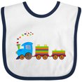 thumbnail image 3 of Inktastic Colorful Toy Train Boys or Girls Baby Bib, 3 of 4