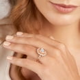thumbnail image 2 of IGI Certified 2 Carat Round Shape Lab Grown Diamond Engagement Ring | 14K Rose Gold | Bloom Vintage Halo Lab Diamond Ring | FG-VS1-VS2 Quality Friendly Diamonds, 2 of 5
