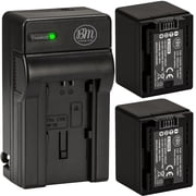 BM 2 BP-727 Batteries and Charger for Canon HFR40 HFR42 HFR400 HFR50 HFR52 HFR500 HFR60 HFR62 HFR600 HFR70 HFR72 HFR700 HFR80 HFR82 HFR800 Camcorder