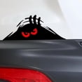 thumbnail image 3 of Autocollant Pare-Chocs Voiture Yeux Rouges Effrayants - Vinyle Imperméable, Noir, 7.48, 3 of 8