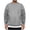 Gray, variant on Classic Sweatshirt for Men, Casual Crewneck Long Sleeves Pullover Tops Loose Fit Sweatshirts No Hood Solid Colour Jumpers Lightweight Regular Fit Basic T-Shirts