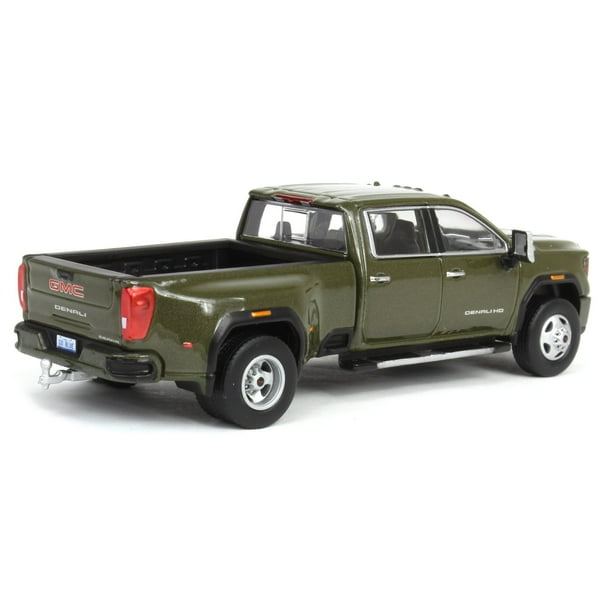 1/64 2022 GMC Sierra 3500 Denali Dually, Forest Metallic