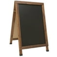 thumbnail image 3 of Excello Global Products A-Frame Combo, Chalkboard and Coroplast Poster Holder, 24x36, Brown, 3 of 8