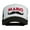 Black White, variant on Mario Mustache Embroidered Foam Mesh Cap - Maroon White OSFM