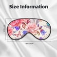 thumbnail image 5 of PAYOHTO Romantic Roses Butterfly Soft Sleep Mask Comfort Pure Silk Eye Cover for Travel Office Camping, 5 of 7