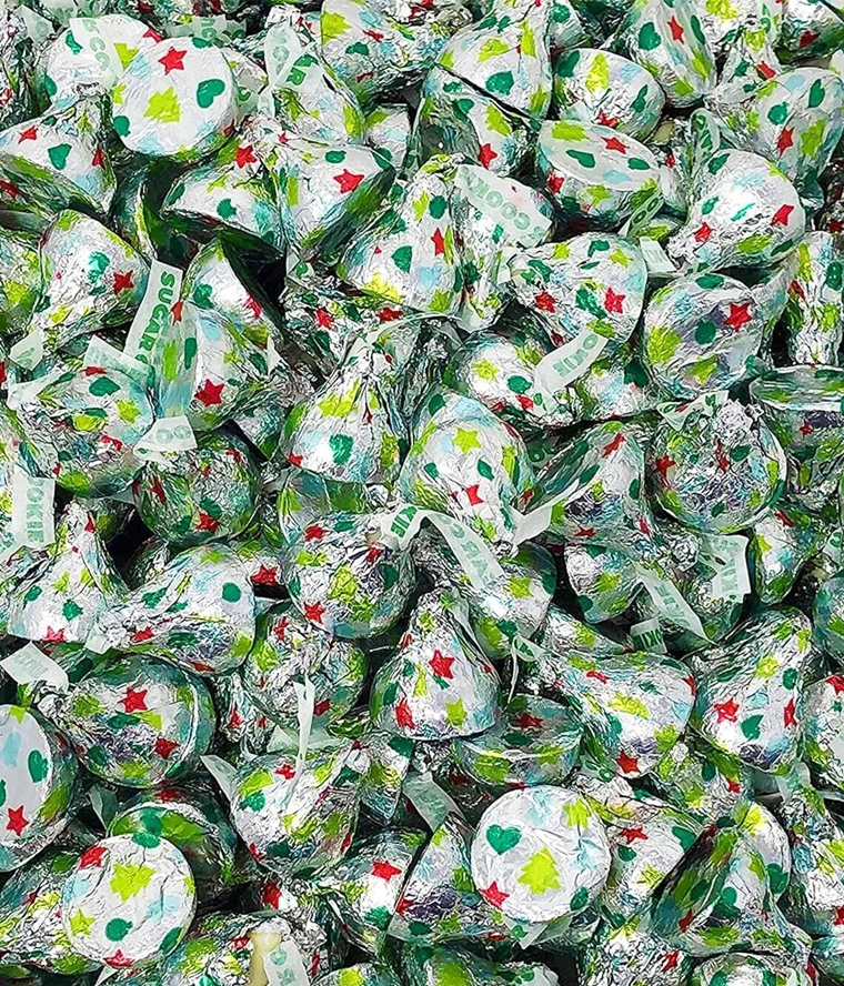 HERSHEY'S Kisses Sugar Cookie White Crème, Holiday Candy (5 Pound Bag)