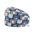 thumbnail image 1 of Unisex Scrub Hat Breathable Printed Bouffant Cap for Everyday Comfort and Easy Hairstyle Management, 1 of 2