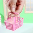 thumbnail image 3 of LINASHI Miniature Grocery Shopping 5pcs Miniature Shopping Basket Set for Dollhouse Supermarket Scenes Organization Exquisite Workmanship for Dollhouse, 3 of 8