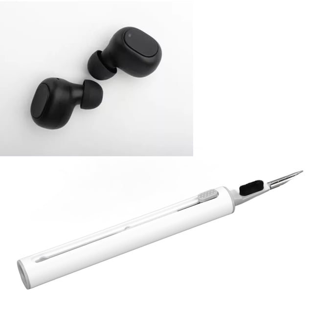 Bolígrafo de Limpieza de auriculares, Auriculares con Bosque de metal de esponja desmonteje de polvo de polvo de polvo de alta densiDad para