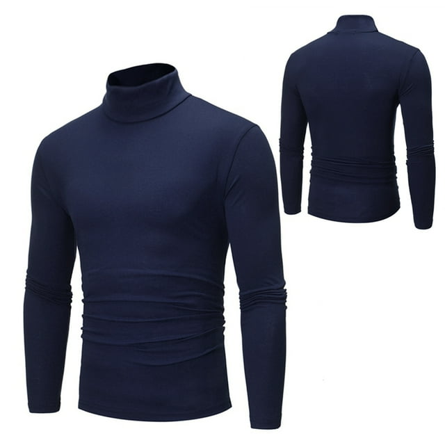 iiniim Thermals Men Cold Weather Long Sleeve Turtle Mock Neck ...