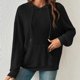 thumbnail image 4 of Sudadera Sudadera con capucha básica para mujer Pit Strip Bolsillo canguro Estilo casual Ajuste holgado Traje diario Ygjytge Negro T S para Mujer, 4 of 7
