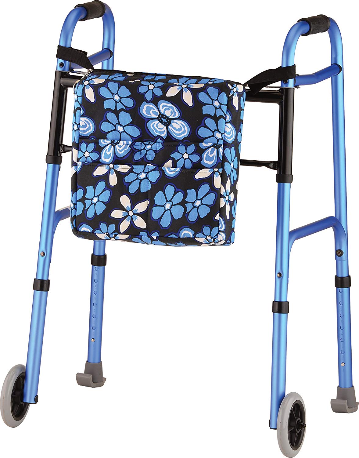 2 pack NOVA Tote Bag for Walker, Rollator & Wheelchair, Aloha Blue