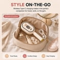 thumbnail image 4 of Avolia Steam Hair Straightener 3-in-1 Mist Detangling Brush with Red Light Scalp Care Rechargeable Cordless Self-Cleaning Styling Tool for Travel Home Salon, 4 of 6