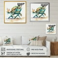thumbnail image 4 of Designart Turtle Laying On A Beach Chair With Sunglasses III Canvas Wall Art, 4 of 5