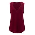 thumbnail image 5 of Yuannlog Women Tanks Summer Tank Loose Fit Vests Tunic Sleeveless V Neck Tops Loose Casual Workout Sports Tee Shirts, 5 of 9
