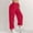 005 Red, variant on Women's High Wais Casual Pants Cargo Pants Elastic Waist Drawstring Pants Wide Leg Y2K Streetwear with Pockets