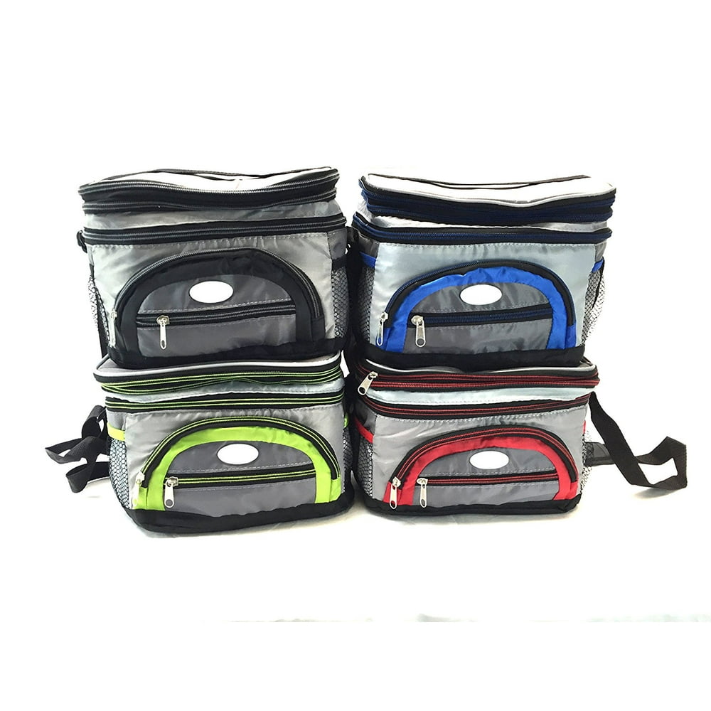 Handheld Soft Can Cooler Bag Expandable Top with Hard Plastic Liner ...