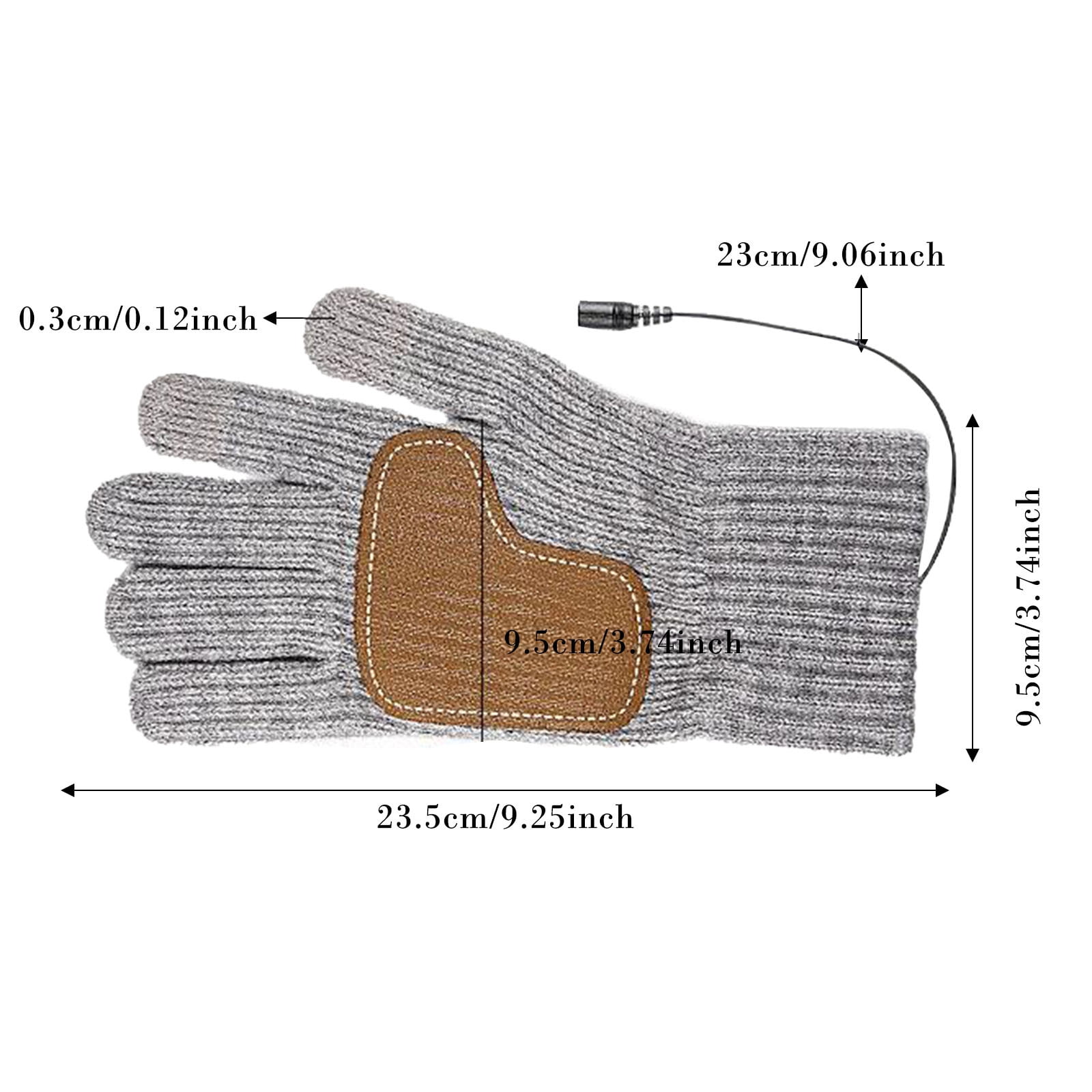 Rechargeable Heated Gloves for Men and Women with Touchscreen Compatibility Polyester Thermal Heating Winter Gloves 5V USB Hand Warmers for Outdoor Activities Cycling Skiing and Cold Weather