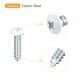thumbnail image 4 of Tornillos blancos ST2x12mm, tornillos autorroscantes, paquete de 100, tornillos de cabeza plana Phillips para trabajos en madera, 4 of 5