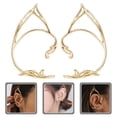 thumbnail image 3 of 1 par de pendientes de puño para mujer, pendientes de elfo, pendientes elegantes para envolver alrededor del oído, 3 of 5