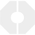thumbnail image 4 of 14"OD x 5"ID x 5 1/2"C x 1"P Westin Architectural Grade PVC Contemporary Ceiling Medallion, Two Piece, 4 of 11