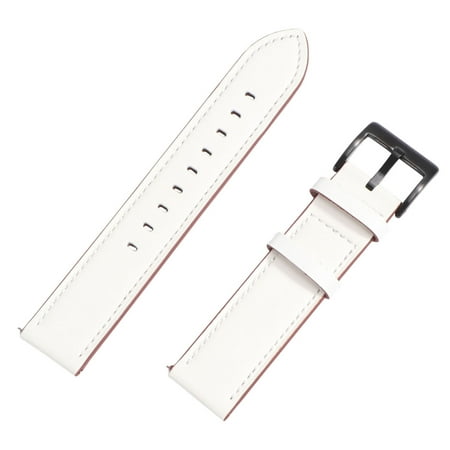 leather watch band 1PC Leather Watchstrap Wristband Watch Band Compatible for Garmin Vivoactive 3/Vivomove HR White