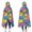 Colorful Cartoon Dinosaurs-1, variant on Wearable Blanket,Colorful Cartoon Dinosaurs Fossils Pattern Hooded Wearable Flannel Blanket for Adults & Teens,Winter Poncho Shawl Wrap Cape Cozy Anti-Pill,50"x60"