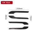 thumbnail image 1 of Fibra De Carbono Manija Exterior Del Coche Pegatina Decorativa Tiras Anticolisión Tira Protectora Antiarañazos Para Tesla Modelo 3 4 Uds, 1 of 6