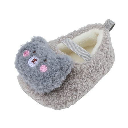 

NECHOLOGY Baby Shoes 12-18 Months Baby Girls And Boys Warm Shoes Soft Comfortable Size 3 Tennis Shoes for Baby Girls Shoes Grey 0 Months
