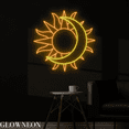 thumbnail image 3 of Glowneon Sun Moon Neon Sign, Abstract Sun Moon Led Sign, Bedroom Art, 3 of 5