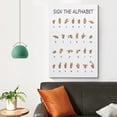 thumbnail image 4 of Asdg12s-American Sign Language Alphabet Poster Educational ABC Playroom Wall Art Homeschool Art Poster Poster Decorative Painting Canvas Wall Posters and Art Picture Print Poster 12x18inch(30x45cm), 4 of 5
