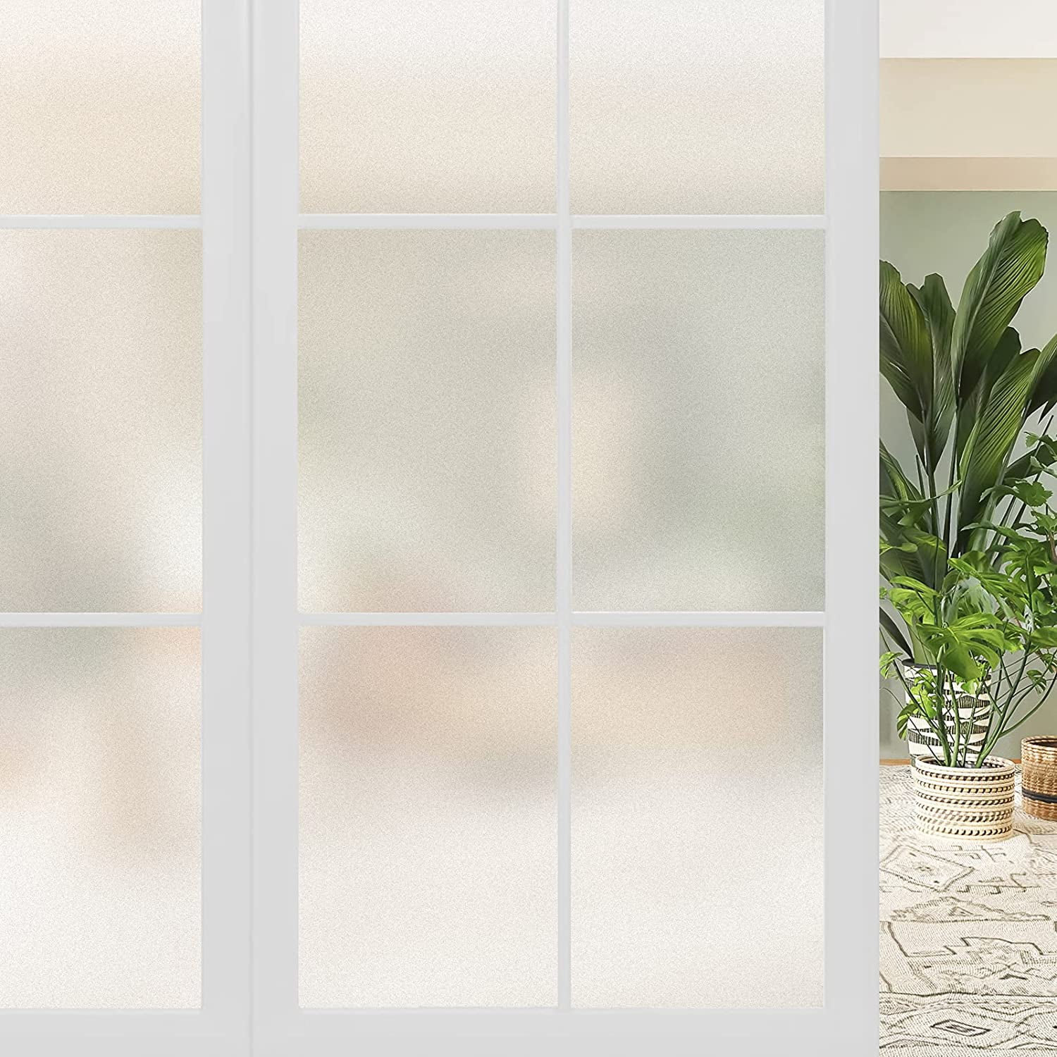 White Frost Privacy window film Made in usa   24 inch x 10 ft 