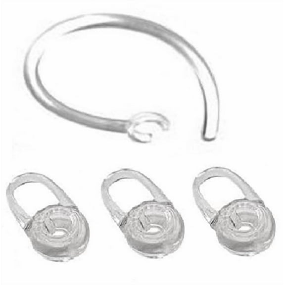 3 Replacement Eargel and 1 Earhook For Plantronics M70, M90, Voyager Edge