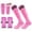 H, variant on Soccer Shin Guards with Long Adjustable Straps and Protective Football Socks 3-Piece Gear Set L