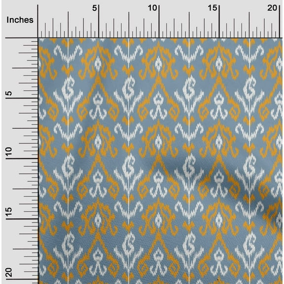 oneOone Viscose Chiffon Fabric Stripe & Paisley Ikat Fabric Prints By Yard 42 Inch Wide