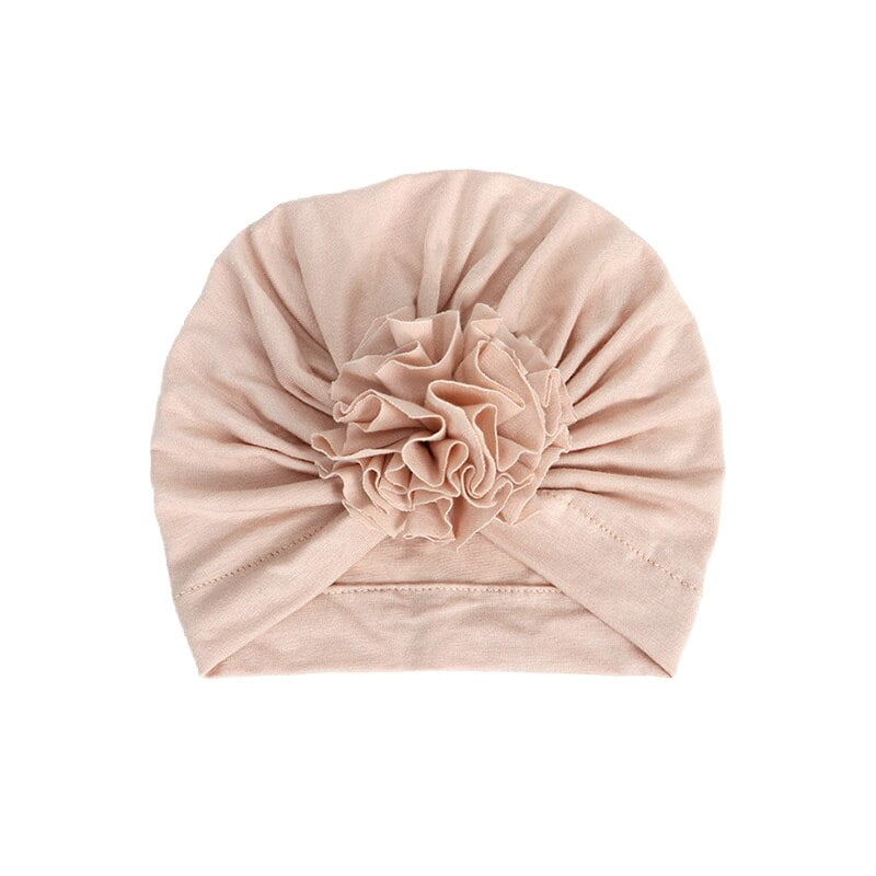 Cotton Kont Turban Headband For Baby Girls Spandx Stretchy Beanie Hat Headwear 